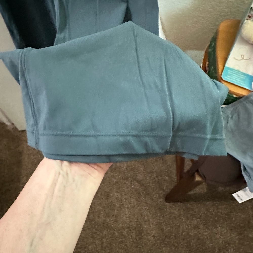 Soma WKND Women's Teal V-Waist Leggings - Picture 4 of 8